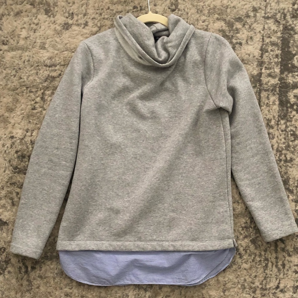 J. Crew factory funnel-neck sweatshirt